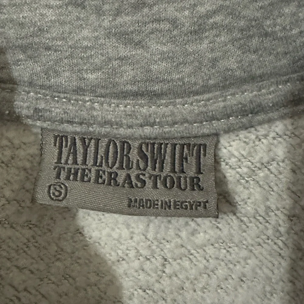 Taylor Swift The Eras Tour Concert Gray Quarter Zip Cotton Sweatshirt - Picture 9 of 10